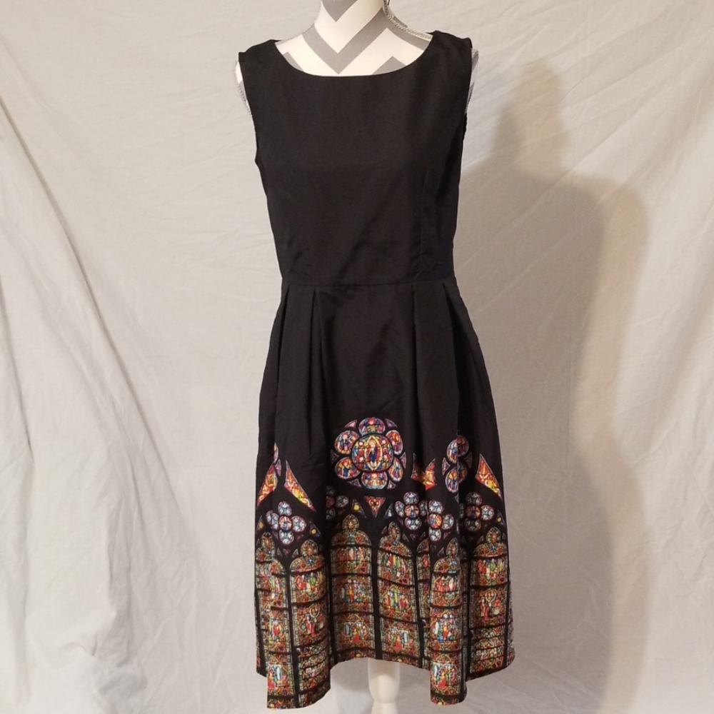 Sucrefas stained glass print dress